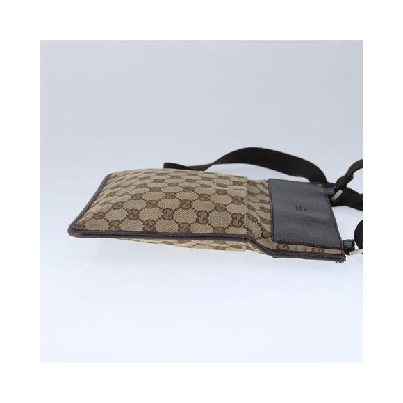 Pre Loved Gucci GG Supreme Crossbody Bag Women Brown Shoulder Bags - Picture 5 of 8